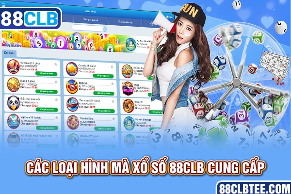 Các loại hình mà xổ số 88clb cung cấp