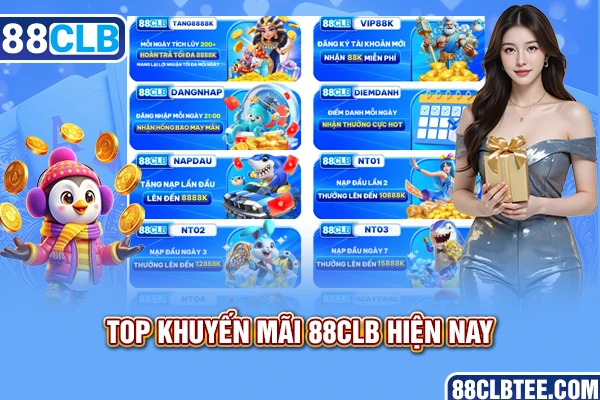 Top khuyến mãi 88clb hiện nay